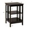 3-Tier MDF Side Table End Table Nightstand Storage 16x16x24 Inch